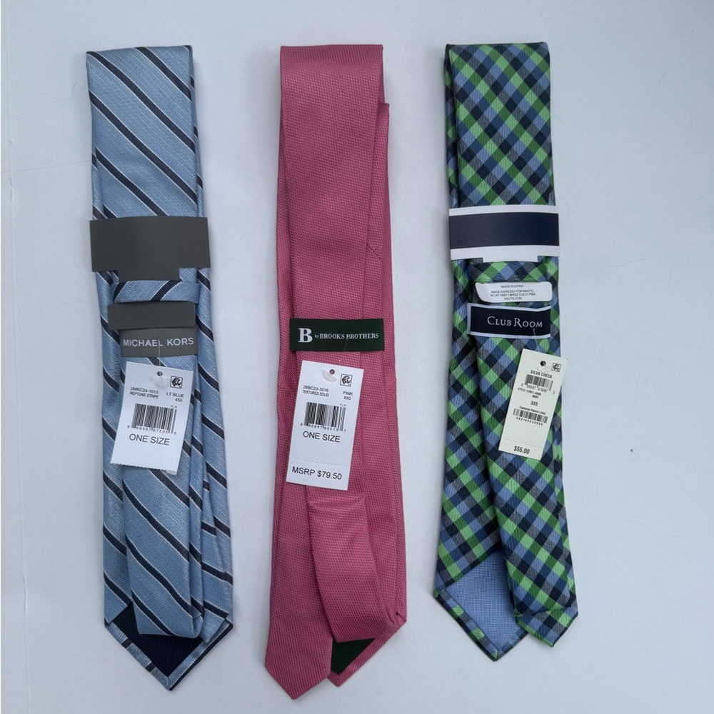 Michael Kors, Brooks Brothers and Club Room Ties.